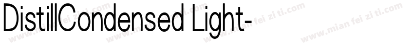 DistillCondensed Light字体转换